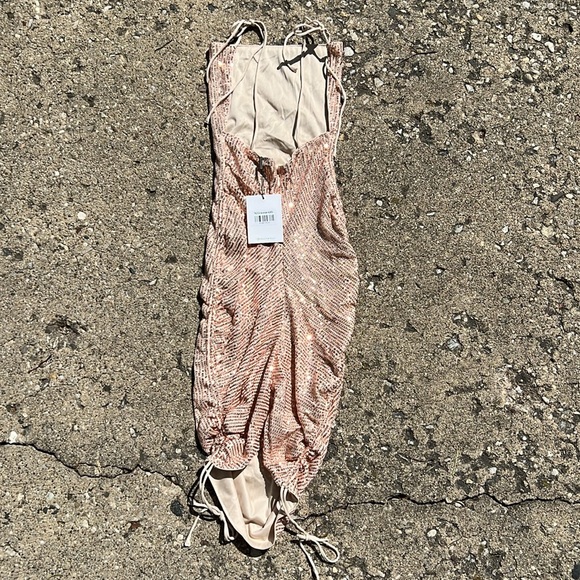 Champagne sequin dress NWT - Picture 4 of 5